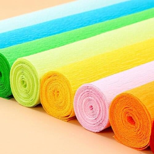 50x25cm Colored Wrapping Paper Roll Crinkled Paper Roll Wedding DIY Flowers Wrapping Decoration Party Gift Packing Paper Crafts