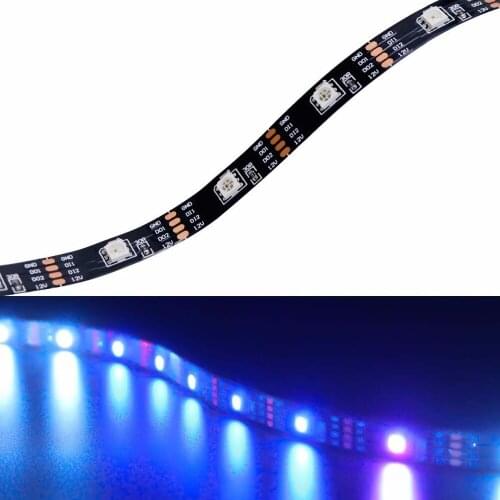 [Seven Neon]DC12V input addressable RGB LED full color pixel strip;GS8208 chip(similar to WS2811,WS2813);30leds/m;12mm wide PCB