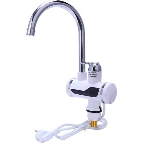 Eu Plug Electric Kitchen Water Heater Tap Instant Hot Water Faucet Heater Cold Heating Faucet Tankless Instantaneous Water Heate