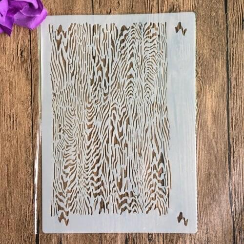 A4 29 *21cm Wood grain DIY Stencils Wall Painting Scrapbook Coloring Embossing Album Decorative Paper Card Template,wall