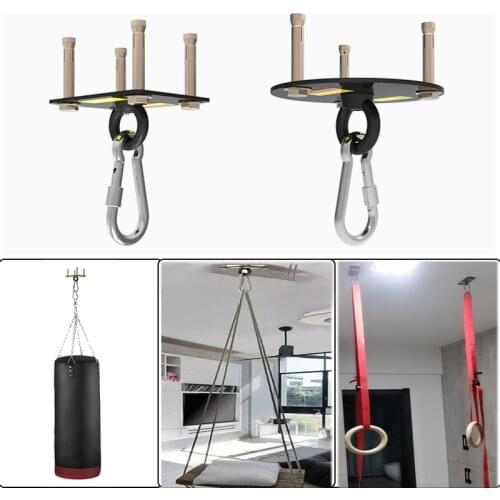 Load-bearing 500kg Gym Hook Sandbag Aerial Yoga TRX Training Hammock Swing Bracket Fixed Board Fitness Pull Down Accessories