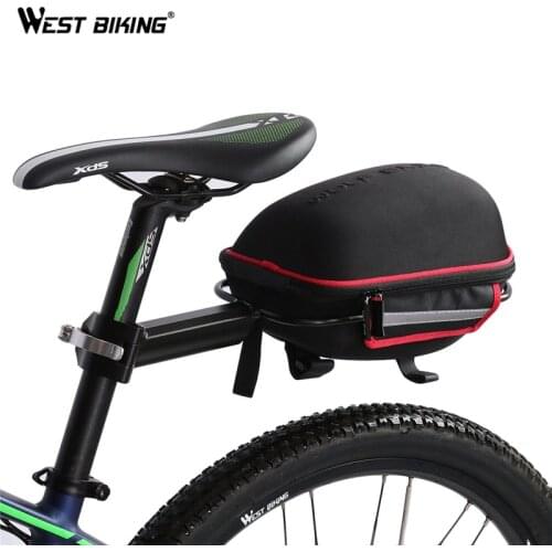WEST BIKING Cycling Bag Reflective Waterproof Cover Quick Release Bike Cargo Rear Rack Bag Bicycle Frame Convenient Road MTB Bag