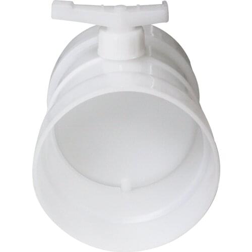 Pp manual air duct damper plastic white for airtight ventilation pipe connection adjustment manual plastic air duct check valve