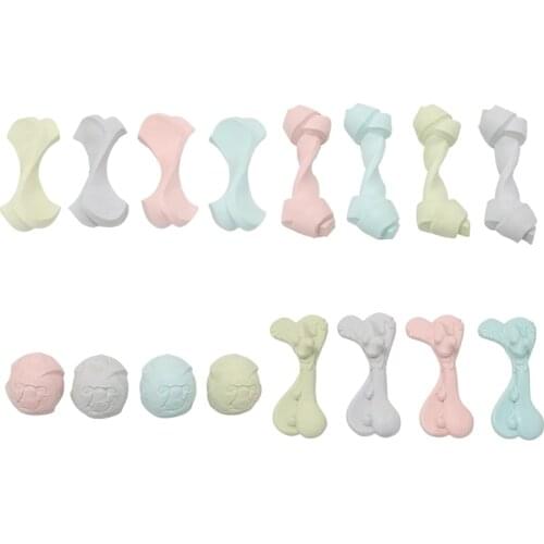 Dog Chew Toys Tough Strong Natural Rubber Pet Bone Toy Dogs Molar Dental Teeth Cleaning Toys Pets Supplies