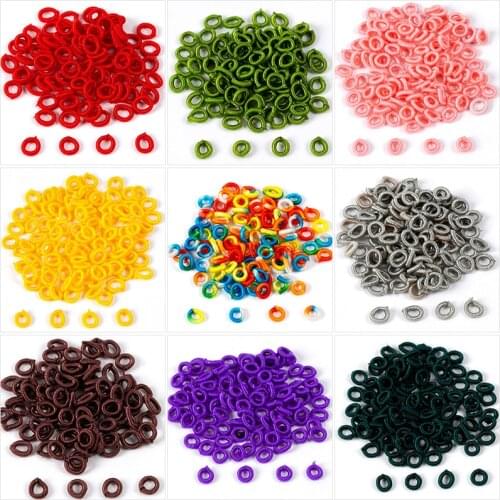 100Pcs Hand Woven China Knitted Small Coil Colorful Pineapple Knots Woven Tassel Cap For Bracelets DIY Jewelry Components Making