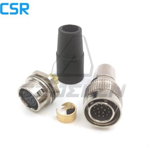 Hirose Connector 16 pin ,HR10A-10P-16p/HR10A-10r-16s, Industrial camera power plug panel mounting socket