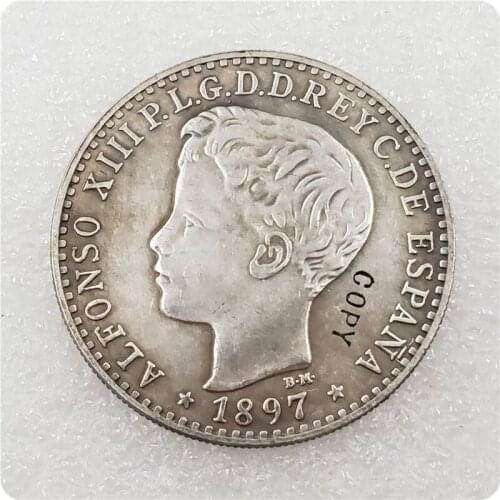 1897 PUERTO RICO UN PESO COPY COIN