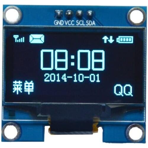 1.3 inch Blue color OLED display Module 3.3-5.5V 12864 IIC Interface 4 pin SSH1106 drive