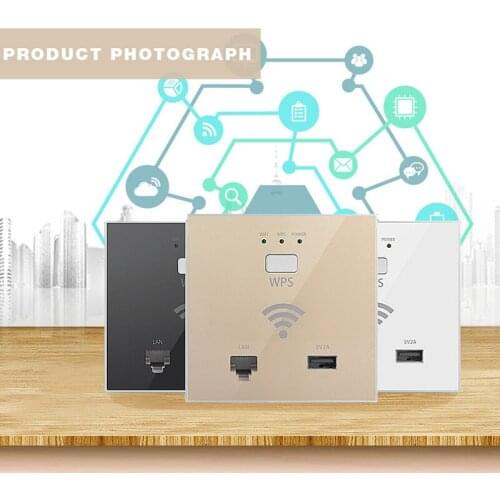 300Mbps in Wall Wireless Access Point AP router for Hotel Wi-Fi Project mini WIFI Socket Repeater smart home USB WPS Encryption