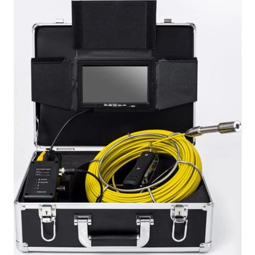 7inch 22mm Pipe Inspection Video Camera 40M IP68 Waterproof Drain Pipe Sewer Inspection Camera System 1000 TVL Camera