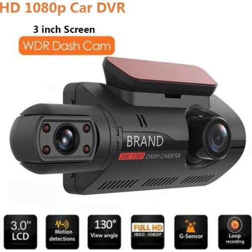 Dual Lens Car DVR Dash Cam Video Recorder G-Sensor 1080P Front and Inside Camera Car Electronics Accessories