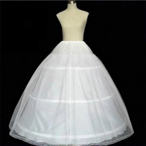 Ball Gown Bone Full Crinoline Slip Underskirt For Wedding Dress Quinceanera Gown Petticoat