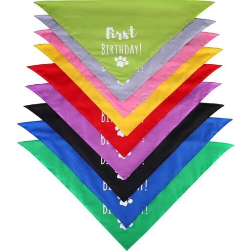 Hot Birthday dog Bandanas scarf Large Pet Neckerchief For Big Cat dog Grooming Accessories dropshipping