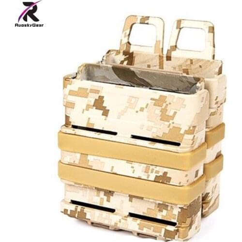 Free Shipping FMA Airsoft Gear Tactical Ammo Pouch Bag for Hunting Heavy 7.62 MagazinesTransfer FAST Magazine Holster Set