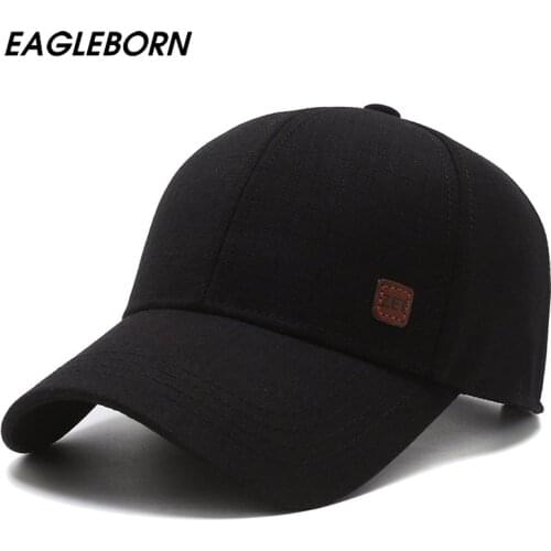 EAGLEBORN Spring Summer New Men Simple Dad Hat Grandpa Hat Middle-aged Elderly Baseball Cap Sunscreen High Quality Men Caps