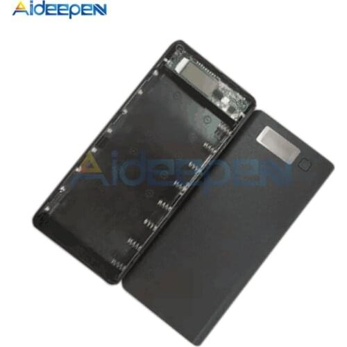 8x18650 Battery Box Power Bank Charger Holder Plastic Shell Case DIY Kit 18650 Cell LCD Display USB Port Without Battery