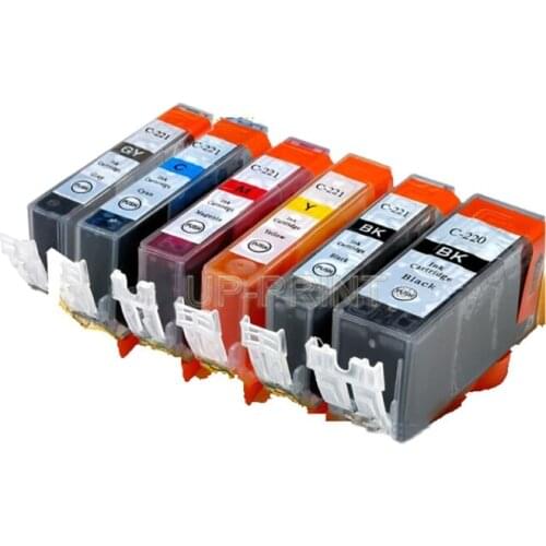 UP 12PCS PGI220 CLI221 Ink Cartridge compatible for Canon PIXMA MP980 for America version pgi-220 220/221