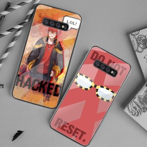 HUAGETOP 707 Mystic Messenger Pattern black Phone Case Tempered Glass For Samsung S20 Plus S7 S8 S9 S10 Plus Note 8 9 10 Plus