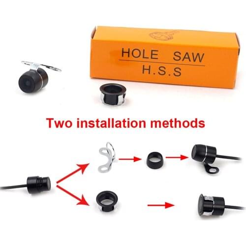 12mm HD Car Rear View Color Camera Super Mini PAL/NTSC Car Night Vision Camera Parking Assistance Reversing IP67 12V