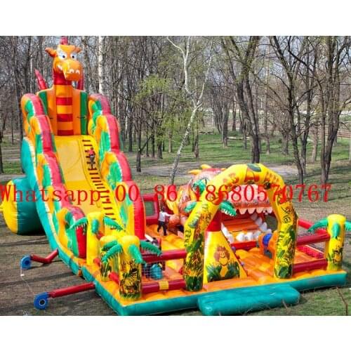 China Guangzhou) inflatable slides, inflatable castles, Inflatable pool slide Obstacle course TOB-194