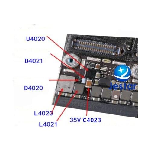1set/lot for iphone 6s backlight ic kits U4020 Coil L4020,L4021 Diode D4020, D4021 Capacitor C4023