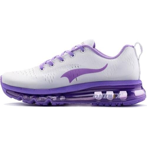 ONEMIX Breathable Women Running Sneakers Air Cushion Lightable Damping Sports Shoes Mesh Vamp For Outdoor Walking Casual Shoes