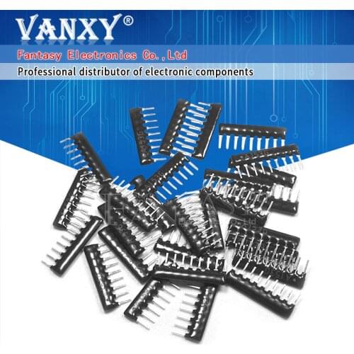 20pcs DIP exclusion 9pin 220 ohm 220R A221 A221J Network Resistor array