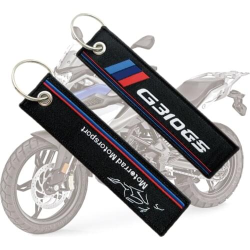 New Motorcycles Embroidery Key Holder Chain Collection Keychain Pendant For BMW G310GS G 310GS G310 GS 2021 Badge Keyring Chains