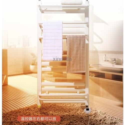 QSBL-01 Towel Warmer Low-Carbon Steel Heated Towel Rail Constant Temperature Electric Heating Drying Towel Rack 110V/220V