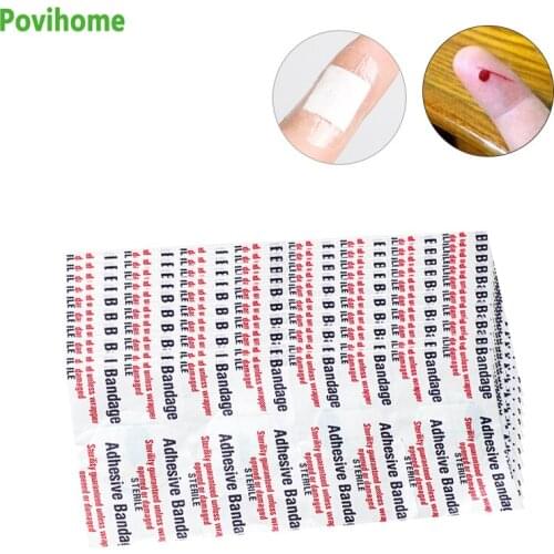 50/100pcs First Aid Bandage Waterproof Breathable Medical Adhesive Bandage Surgical Tape Wound Dressing Band Aid Sticking D4648