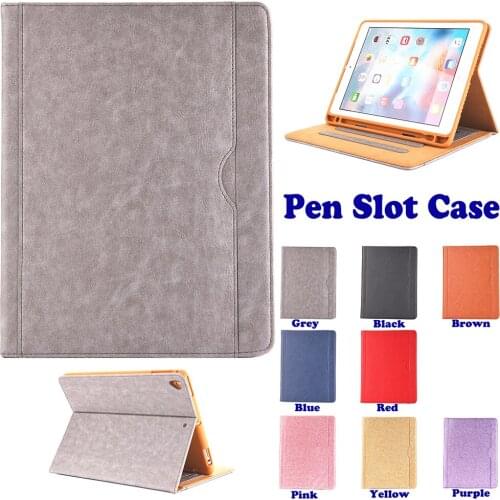 Luxury Bling Stand Cover Case For iPad Mini 1/2/3/4 iPad 9.7 2017 2018 iPad Air Air2 Pro 9.7 Case Tablet Fundas Pen Slot Cases