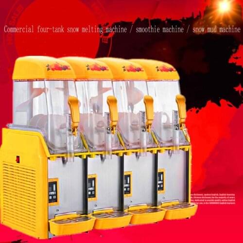 Most Popular 110V 220V Snow Melting Machine Commercial Large Capacity Four Cylinder Ice Machine Cold Drink Machine For Sale