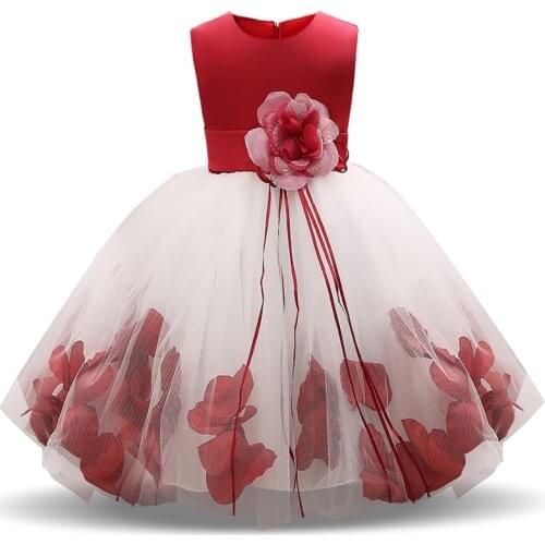 Fairy Flower Girl Dresses For Wedding First Holy Communion Dress For Girls Childrn Kids Party Tulle Costume Girl Frocks 10 Years