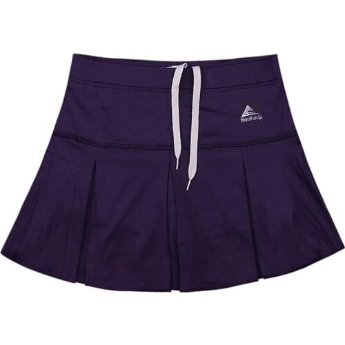 Sports Quick Dry Skirt Split Badminton Skorts Fitness Summer Women Marathon Running Skirt with Safety Shorts