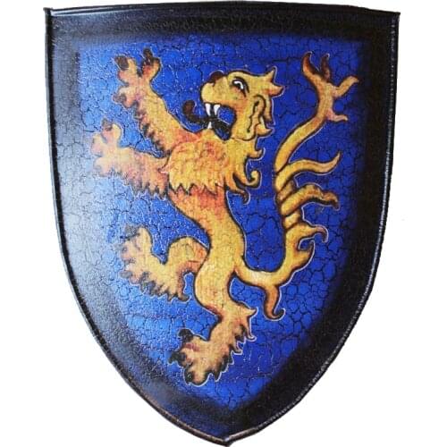 Medieval European blue lion shield retro bar armor restaurant iron wall ornaments wall ornaments