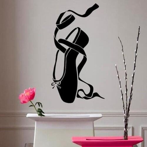 Ballet Shoe Ballerina Girl Room Dance Sport People Home Vinyl Decal Sticker Kids Nursery Baby Room Ballet dancing Decor
