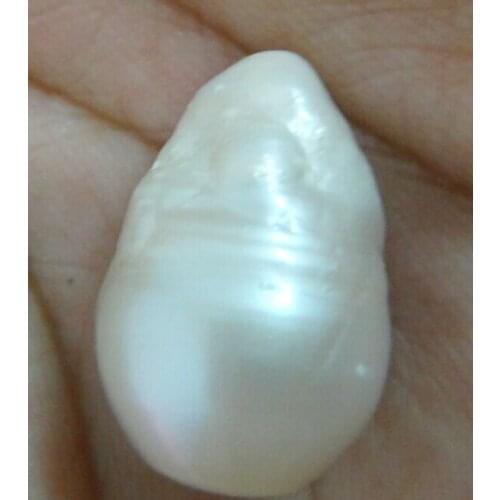 NUCLEAR WHITE LOOSE PEARL GENUINE SOUTH SEA HUGE 21X14MM