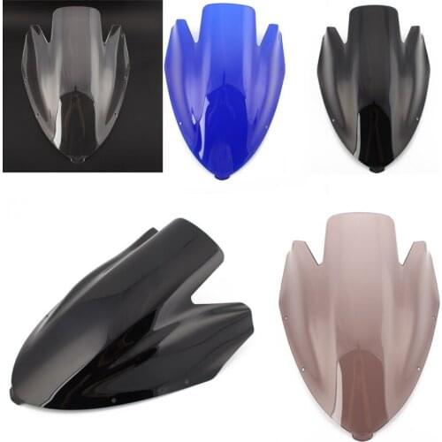 1pcs ABS Plastic Motorcycle Wind Deflectors Screen Windshield Windscreen for Kawasaki ER6F 2006-2008