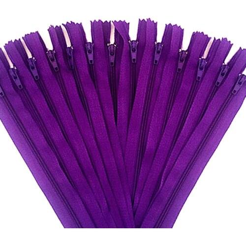 10 tablets. Purple 35 cm (14 inches) nylon zipper, sewer tailor, handmade and FGDQRS