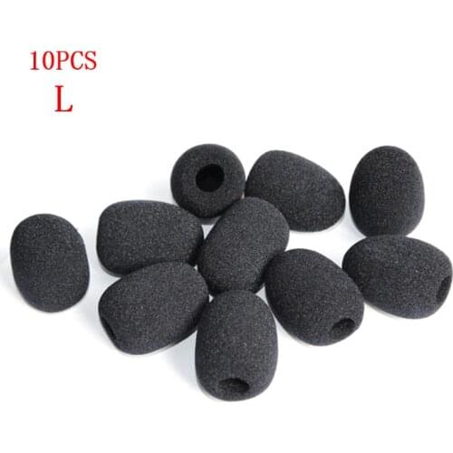 10PCS Microphone Windscreen Sponge Cover Mic Foam Cap for Gooseneck Meeting Mic N1HD