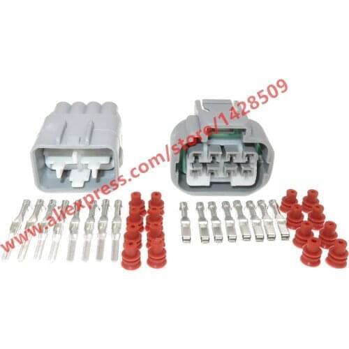 20 Sets 8 Pin Auto Headlight Plug Waterproof Light Wire Connector Female Male For Toyota 90980-10891