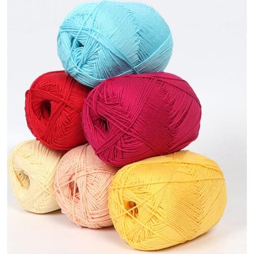 2020 Hot Crochet Cotton Yarn Thin Yarn Lace Cotton Crochet Yarns Hand-knitting Yarn Machine Knitting Crochet Threads Dropship