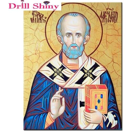 5D Diy Diamond Painting Religion Icon of Saint Diamond Mosaic Handicraft Needlework Rhinestones Embroidery Cross Stitch