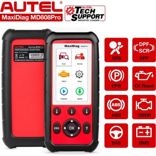 Autel MaxiDiag MD808 Pro all System 2021 Newest OBD2 Scanner for ABS, SRS,EPB,BMS,DPF,SAS,Oil Reset Diagnostic Scan Tool