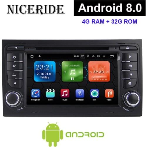 Touch Screen Android 8.1 8.0 2 Din Car Stereo DVD Gps for Audi A4 B6 B7 S4 B7 B6 RS4 2002-2008 RS4 B7 SEAT Exeo 2008-2012 wifi