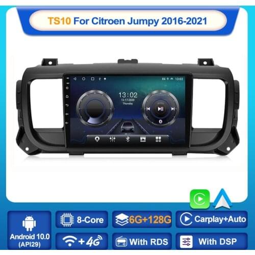 MEKEDE TS10 For Citroen Jumpy 3 SpaceTourer 2016-2021 Car Radio Multimedia Video Player stereo GPS Android 10 No 2din 2 din dvd