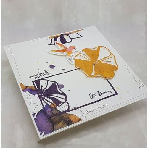 Butterfly On The Flowers Metal Cutting Dies For Scrapbooking Craft Die Cut Card Making Embossing Stencil Photo Album