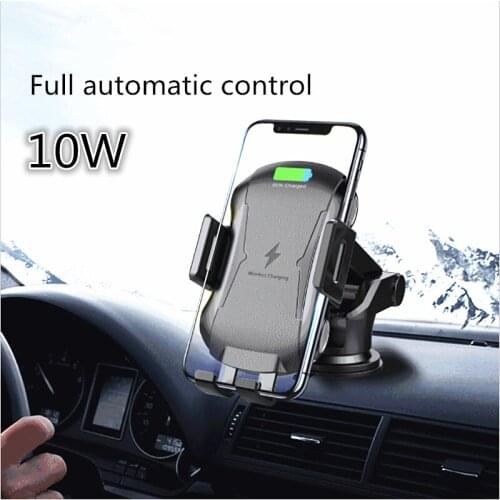 15W Qi Fast Car Automatic Wireless Charger Air Conditioning Vent Electric Wireless Charging Phone Holder For Samsung Galaxy