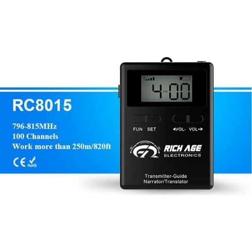 Long Distance Wireless Audio Tour Guide Systems Whisper Transmitter and Receiver for Tour Groups Team