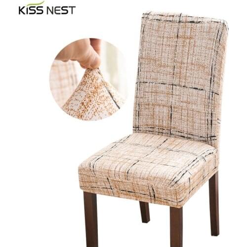 Printed Chair Covers Spandex ,Dining Seat Protector, for Hotel Banquet Wedding,Universal Size 1 Piece